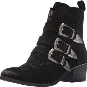 Dolce Vita Scott Western Bootie in Black Suede (NWOT)